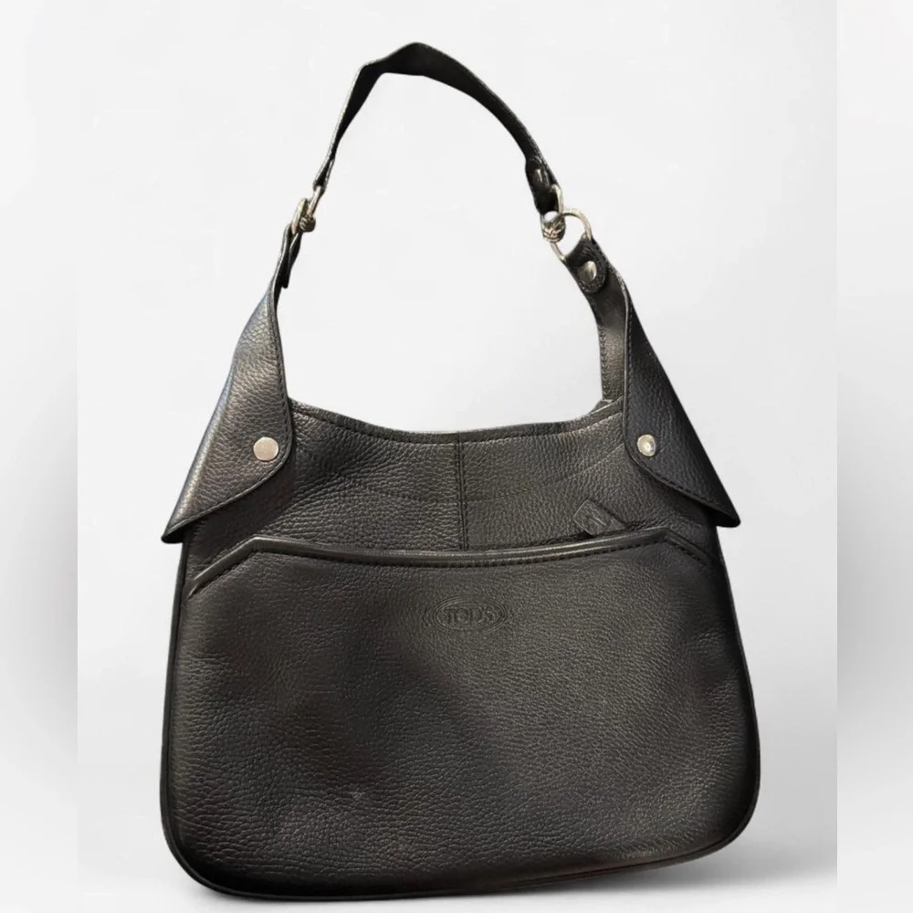 Tod’s Black Leather Shoulder Bag